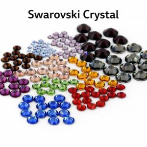 Swarovski® Kristalle - Flat Backs Hotfix - grosses COLORMIX Paket