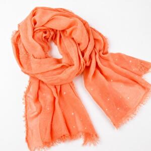 Weicher Schal aus Viskose in peach