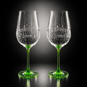 Hugo Spritz Bordüre veredelt mit Swarovski® Kristallen (2er Set)