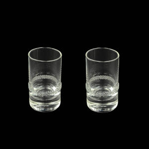 Schnapsglas veredelt mit Swarovski®Kristallen (Band) - 2er Set